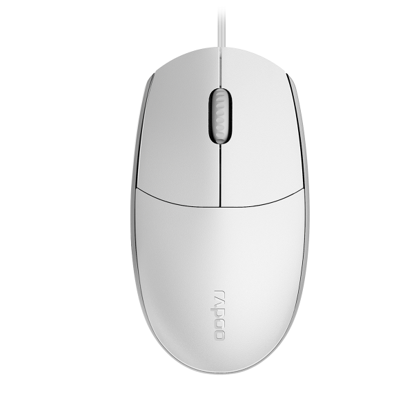 RAPOO 雷柏 N100 有線光學滑鼠/W