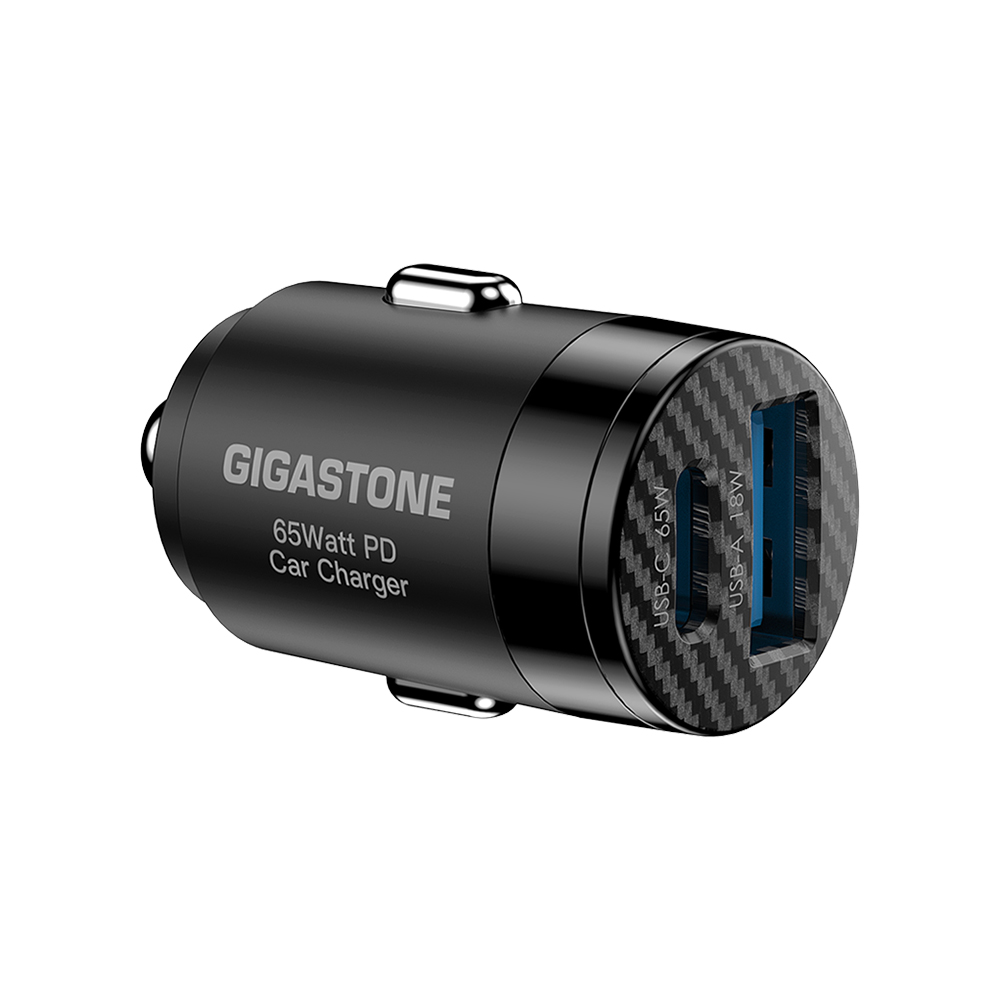 GIGASTONE PC-6500B 65W 雙孔車用充電器