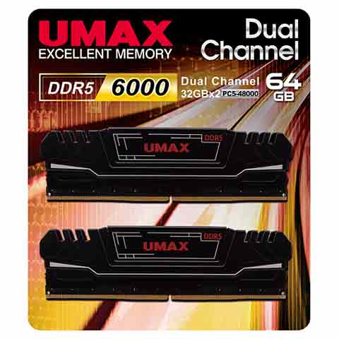 UMAXDDR5 6000 64GB CL30 超頻桌上型記憶體