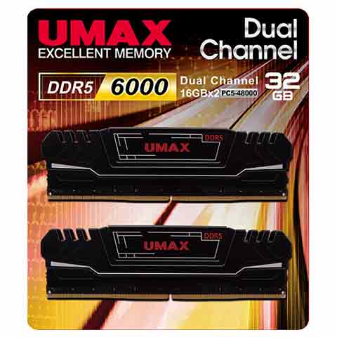 UMAXDDR5 6000 32GB CL30 超頻桌上型記憶體