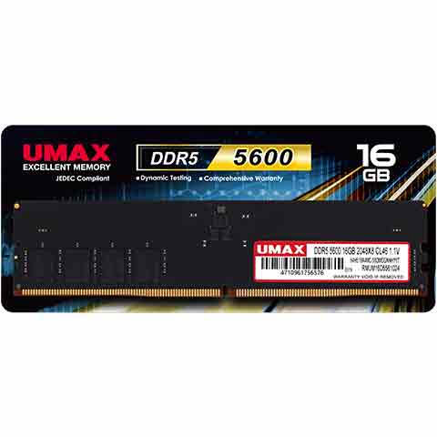 UMAX DDR5 5600 16GB 2048X8 桌上型記憶體