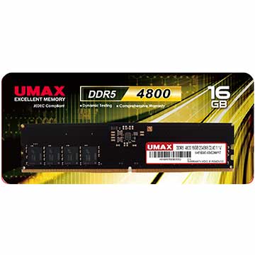 UMAX DDR5 4800 16GB 2048X8 桌上型記憶體