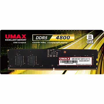 UMAX DDR5 4800 8GB 1024X16 桌上型記憶體