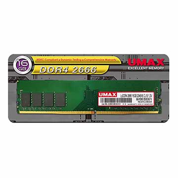 UMAX DDR4 2666 16GB 2048X8 桌上型記憶體