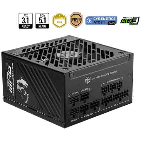 微星 MSI MPG A1000GS PCIE5 II  電源供應器