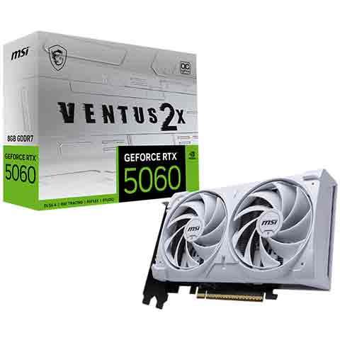 MSI 微星 RTX 5060 8G VENTUS 2X OC WHITE 顯示卡