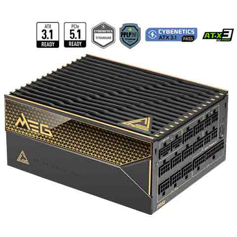 MSI 微星 MPG A1000GS PCIE5 電源供應器 / 鈦金牌