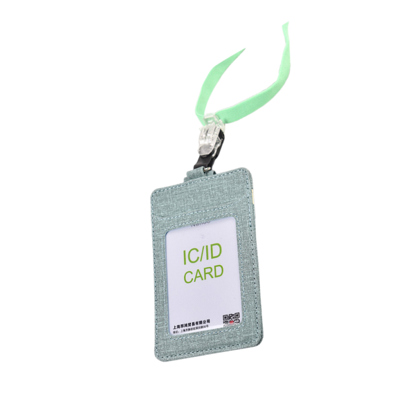 【客製禮贈品】時尚布紋識別證卡套