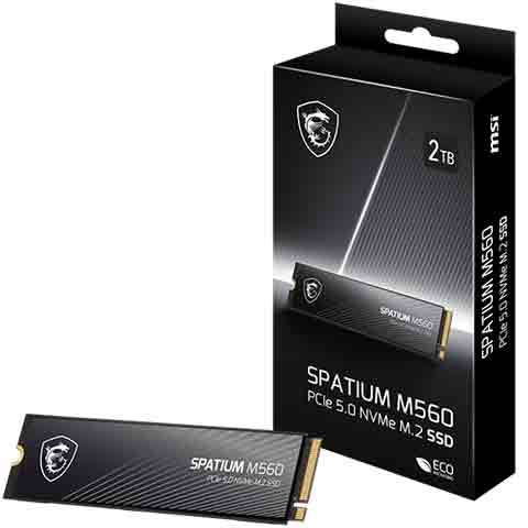 MSI 微星SPATIUM M560 2TB PCIe 5.0 NVMe M.2 SSD