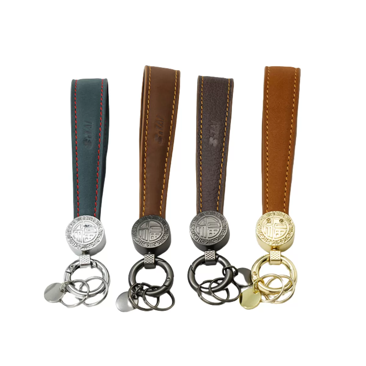 【客製禮贈品】時尚pu商務金屬鑰匙圈﻿