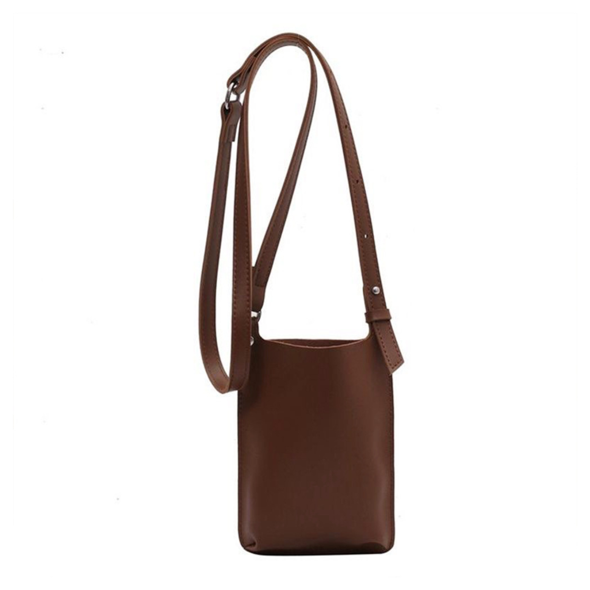 【客製禮贈品】純色皮革斜背手機袋