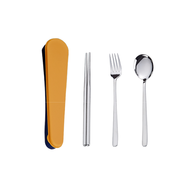 【客製禮贈品】簡約跳色餐具三件組