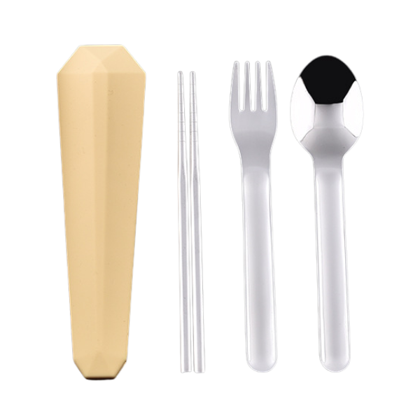 【客製禮贈品】簡約便攜餐具三件組