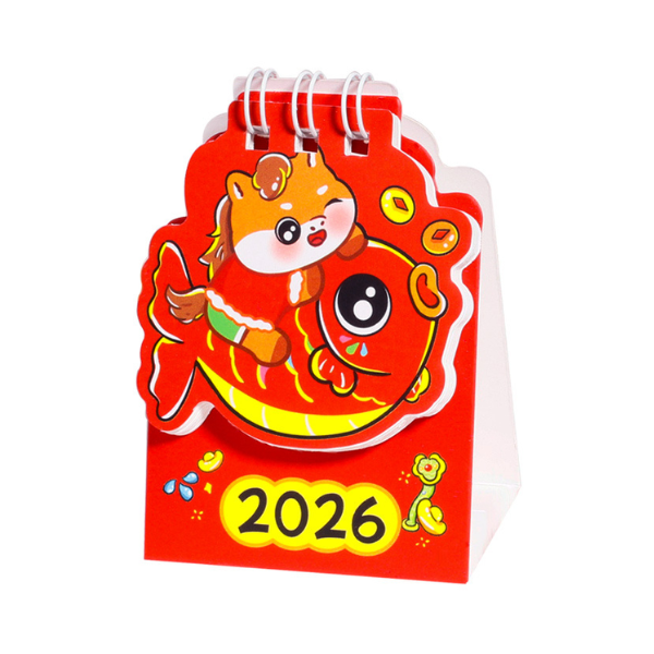 【客製禮贈品】卡通財神小巧桌曆