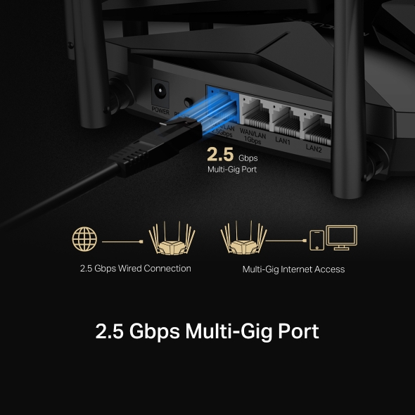 Mercusys 水星 MR90X AX6000 8串流 Wi-Fi 6 路由器