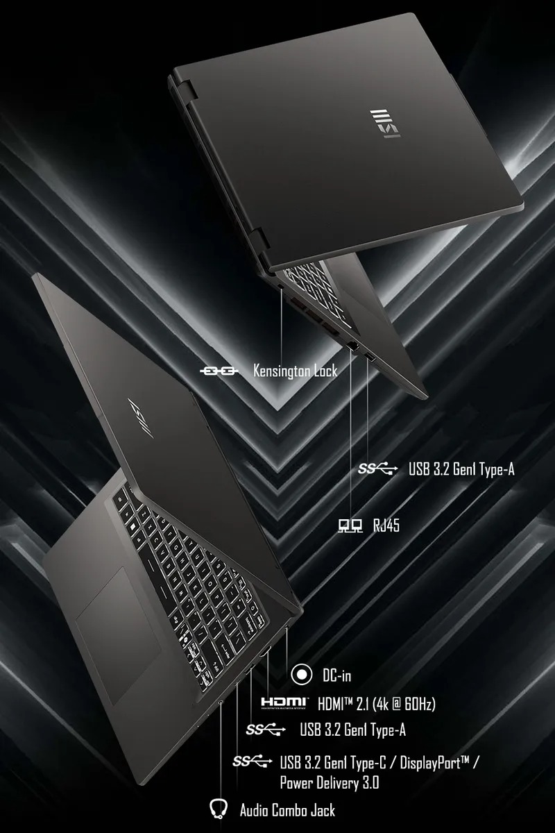MSI 微星 Venture A14 AI+ 筆電｜Copilot+ PC｜AMD Ryzen AI 5 340｜14吋 AI 智慧行動本｜輕薄高效入門機種