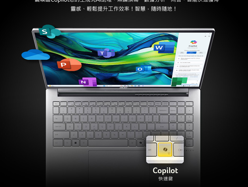 ACER Swift Lite系列:SFL16-51M-74W7(銀)輕薄AI效能筆電 ( UN.J8PTA.002 ),U52430024,ACERSwiftLite系列:SFL16-51M-74W7(銀)輕薄AI效能筆電(UN.J8PTA.002),原廠保固,大量採購歡迎洽詢,品質保證