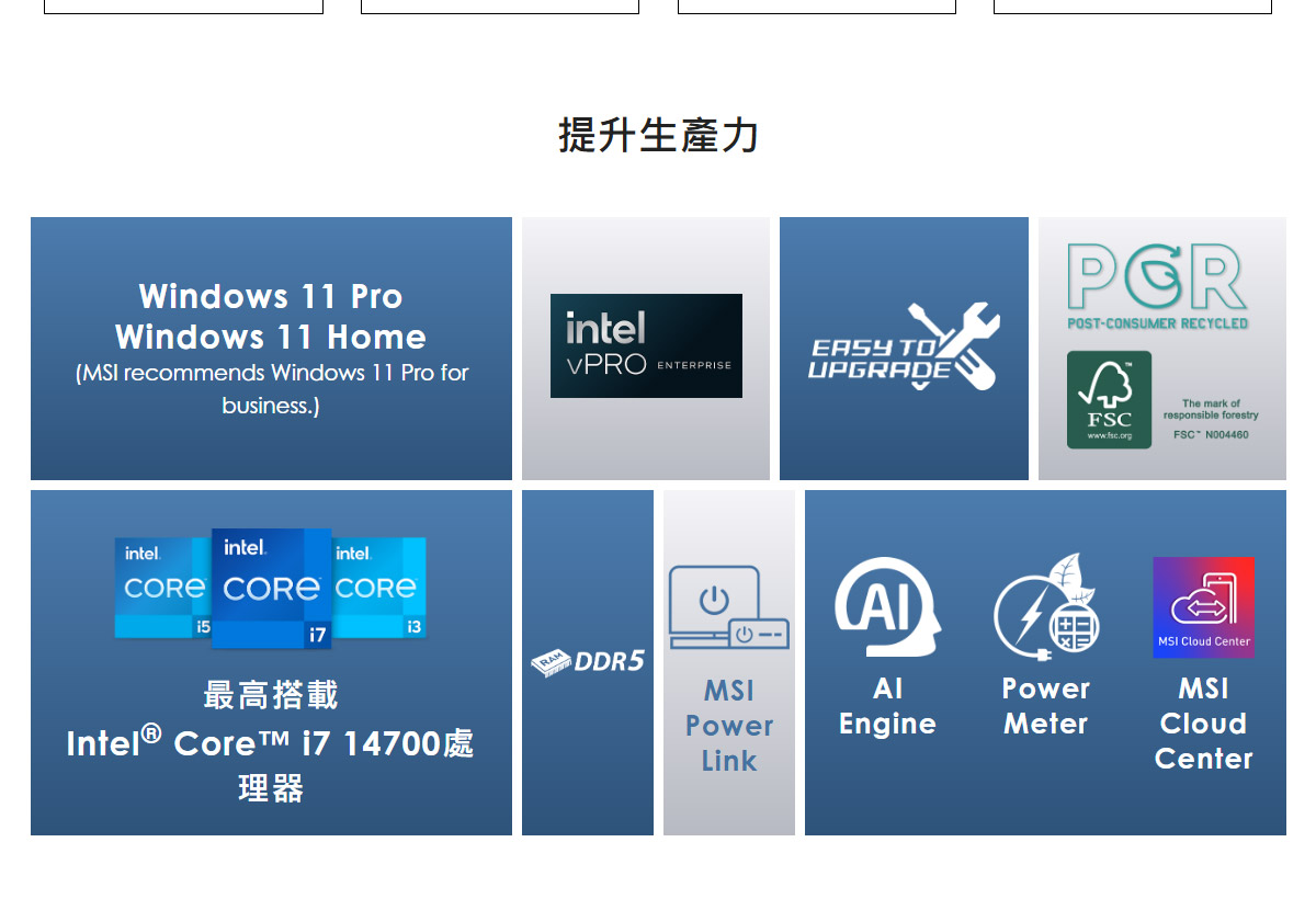 MSI PRO DP21 14M-891TW 準系統 迷你電腦