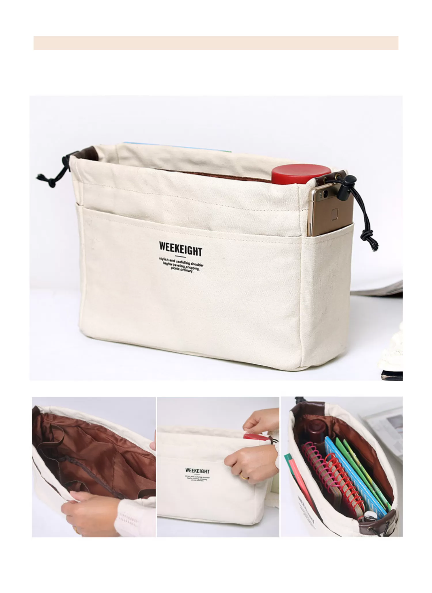 【客製禮贈品】休閒帆布束口多層收納包,實際價格以報價為主,U53130002,【客製禮贈品】休閒帆布束口多層收納包,商品規格,客製禮贈品專區