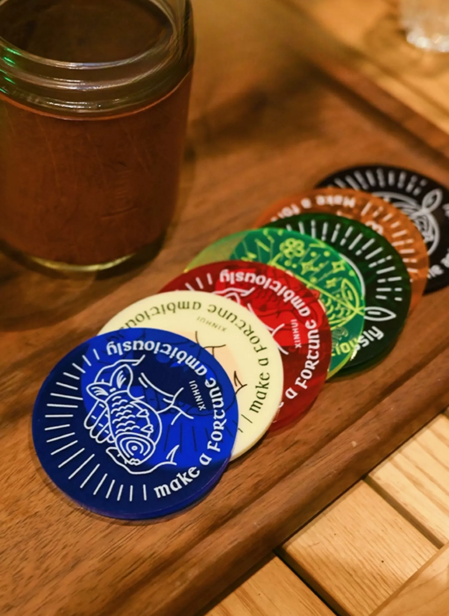 【客製禮贈品】簡約隔熱亞克力杯墊﻿