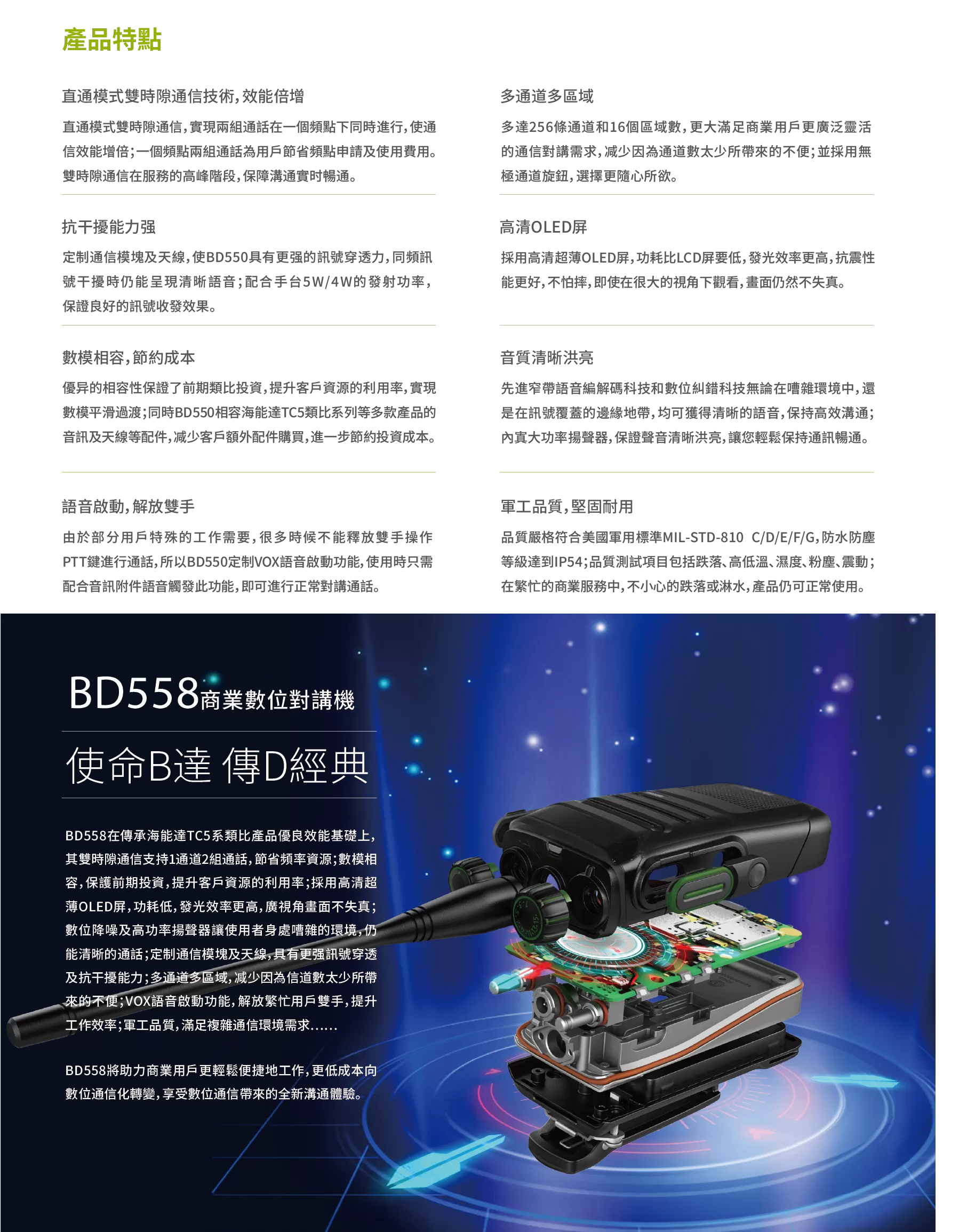 Hytera 海能達無線電 BD558 商業數位對講機系統