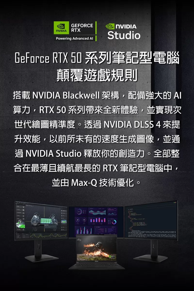 MSI 微星 Stealth 16 AI A2HW Intel Ultra 7超強處理器 / NVIDIA RTX 5060 8GB電競級顯示卡 電競筆電