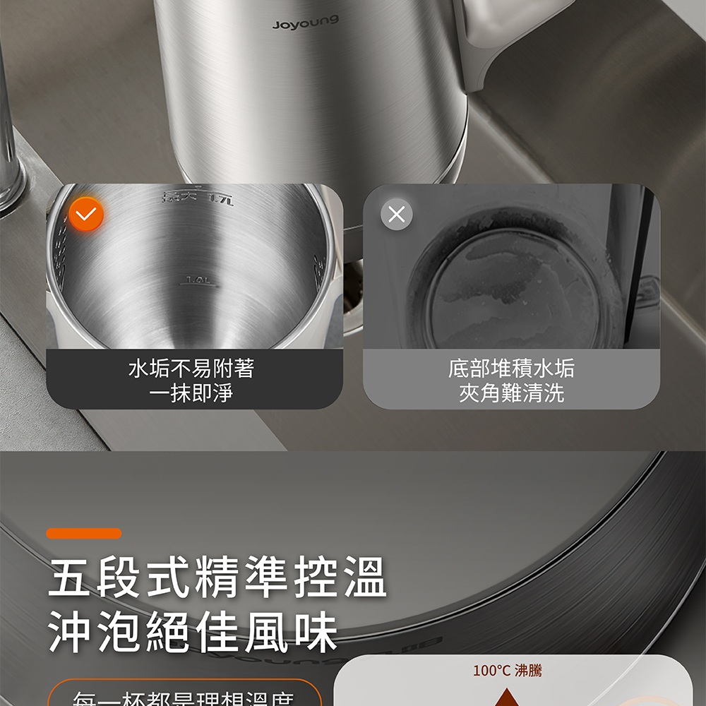 Joyoung 九陽U型輕音快煮壺 ( W17N-KE4G ),U52380006,Joyoung九陽U型輕音快煮壺(W17N-KE4G),原廠保固,大量採購歡迎洽詢,品質保證