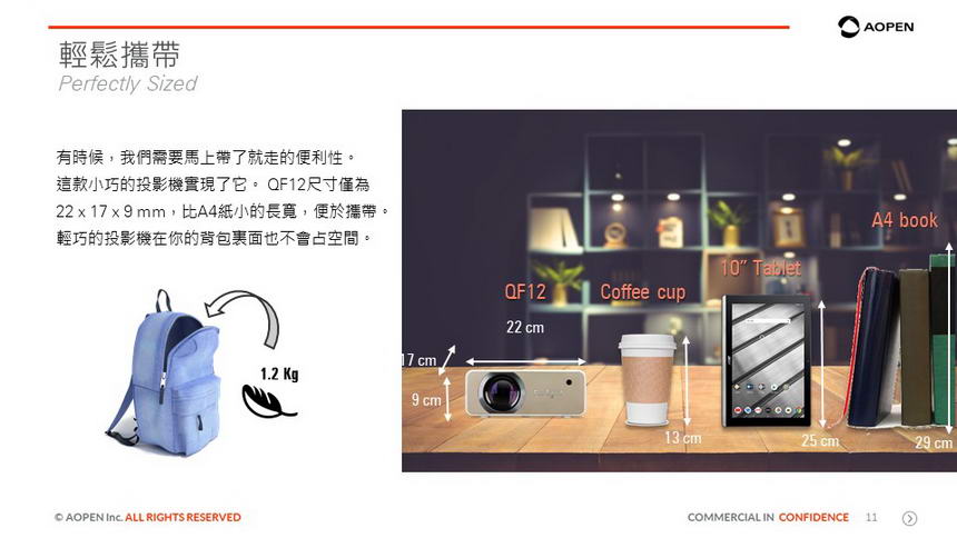 ACER AOPEN QF12高畫質 個人無線劇院投影機( MR.JU411.006 ),U52450020,ACERAOPENQF12高畫質個人無線劇院投影機(MR.JU411.006),原廠保固,大量採購歡迎洽詢,品質保證