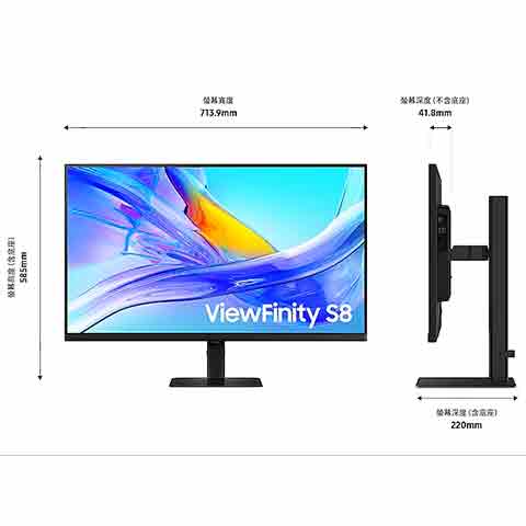 Samsung 32吋 ViewFinity S7(S70D) UHD 高解析度平面顯示器─黑色 ( LS32D706EACXZW ),實際價格以報價為主,U52800054,Samsung32吋ViewFinityS7(S70D)UHD高解析度平面顯示器─黑色(LS32D706EACXZW),原廠保固,大量採購歡迎洽詢