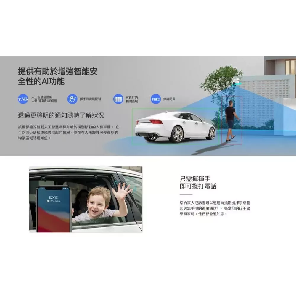 EZVIZ 螢石 CS-H8 Pro 5MP 4mm 戶外PT球型無線攝影機
