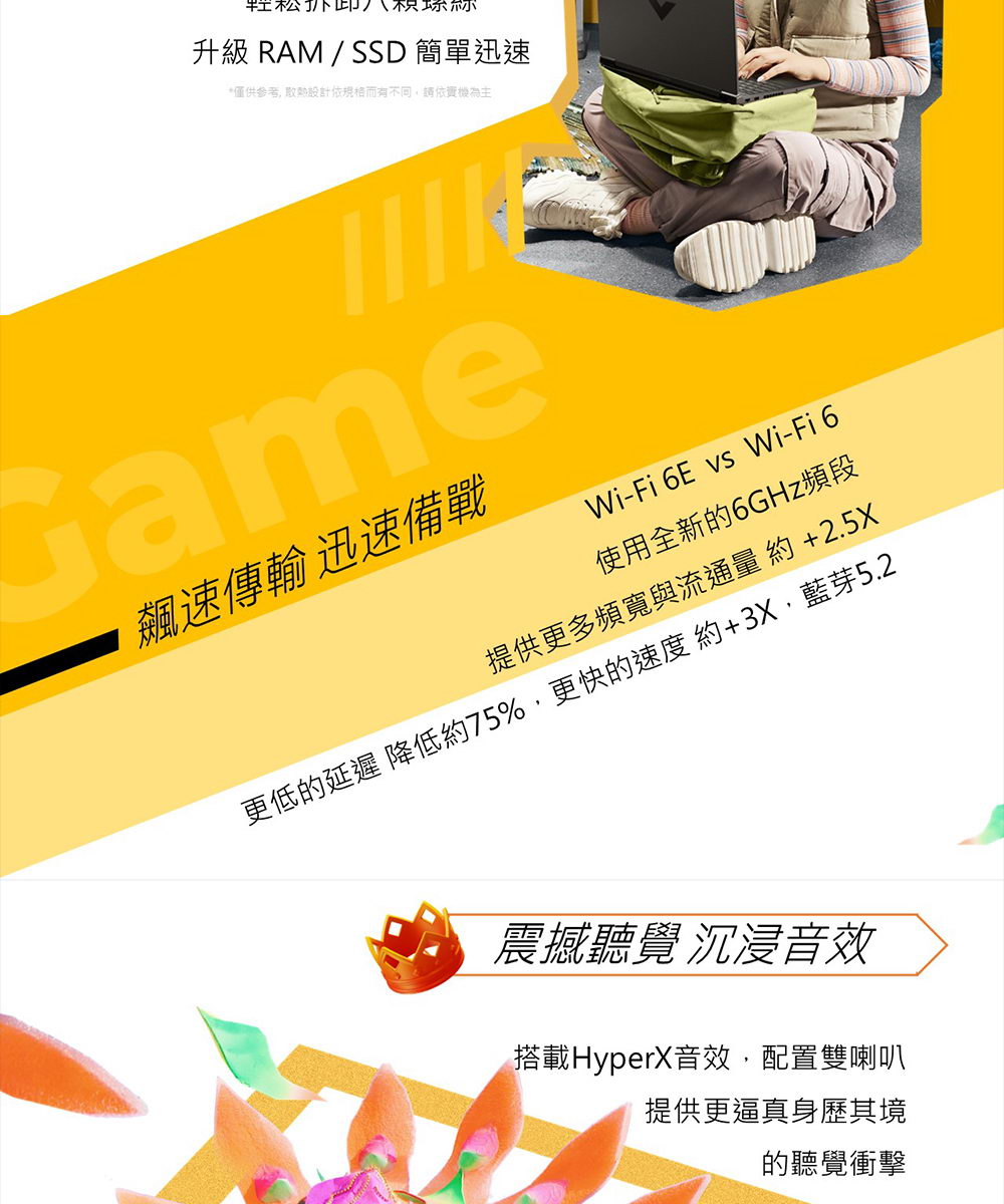 HP Victus Gaming 16-r1269TX 紳仕藍 ( B49WHPA )家用筆記型電腦