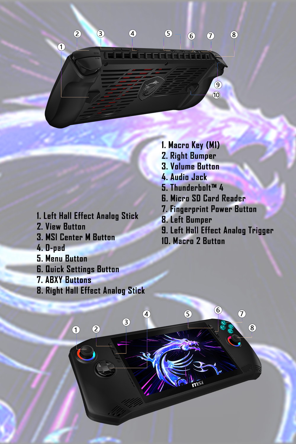 MSI 微星Claw 7 AI+ A2VM-002TW 掌上型遊戲機(Intel Core Ultra 7 258V/32G/512G SSD/W11),U53380001,MSI微星Claw7AI+A2VM-002TW掌上型遊戲機(IntelCoreUltra7258V/32G/512GSSD/W11),原廠保固,大量採購歡迎洽詢,品質保證