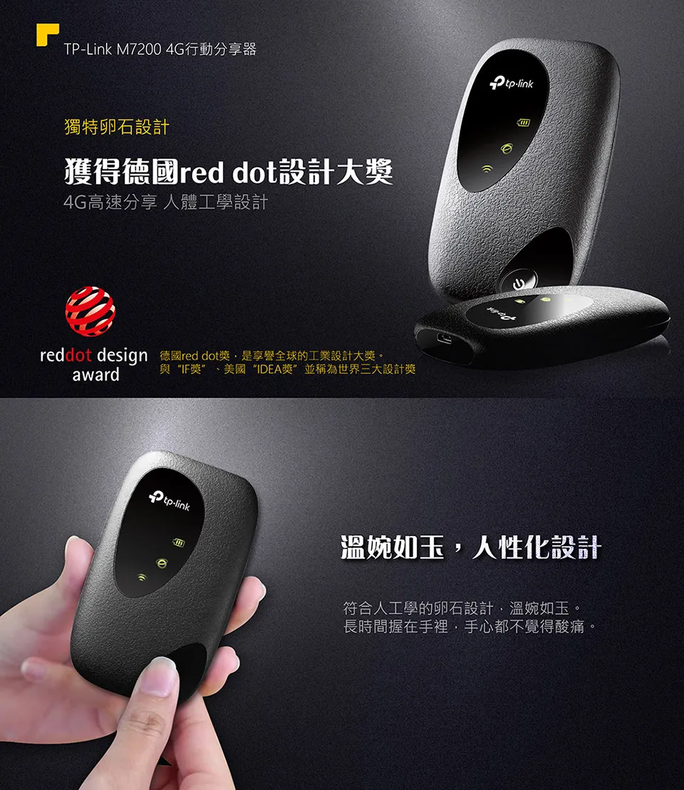 TP-Link M7200 4G LTE 行動Wi-Fi分享器