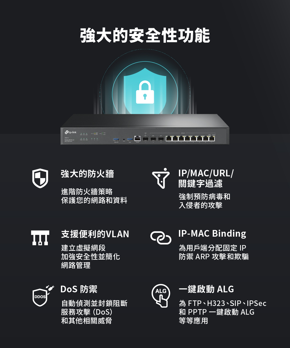 TP-Link ER8411 Omada 10G VPN 路由器