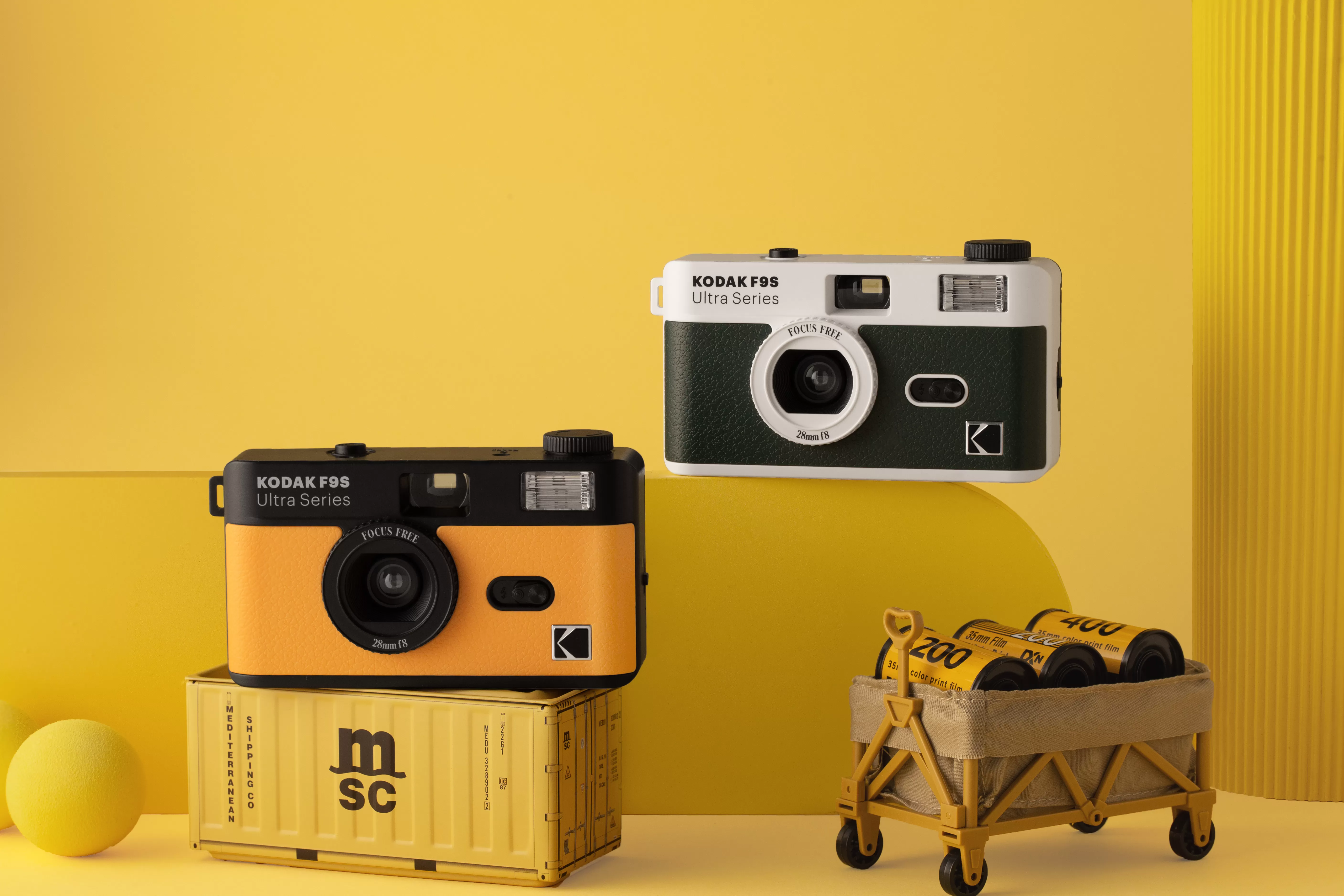Kodak 柯達 F9S Ultra Series 黃色 柯達復古底片相機