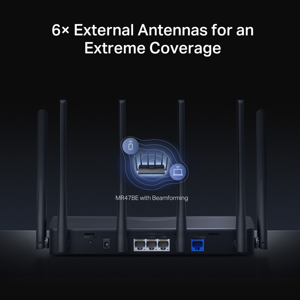 Mercusys 水星 MR47BE BE9300 三頻 Wi-Fi 7 路由器