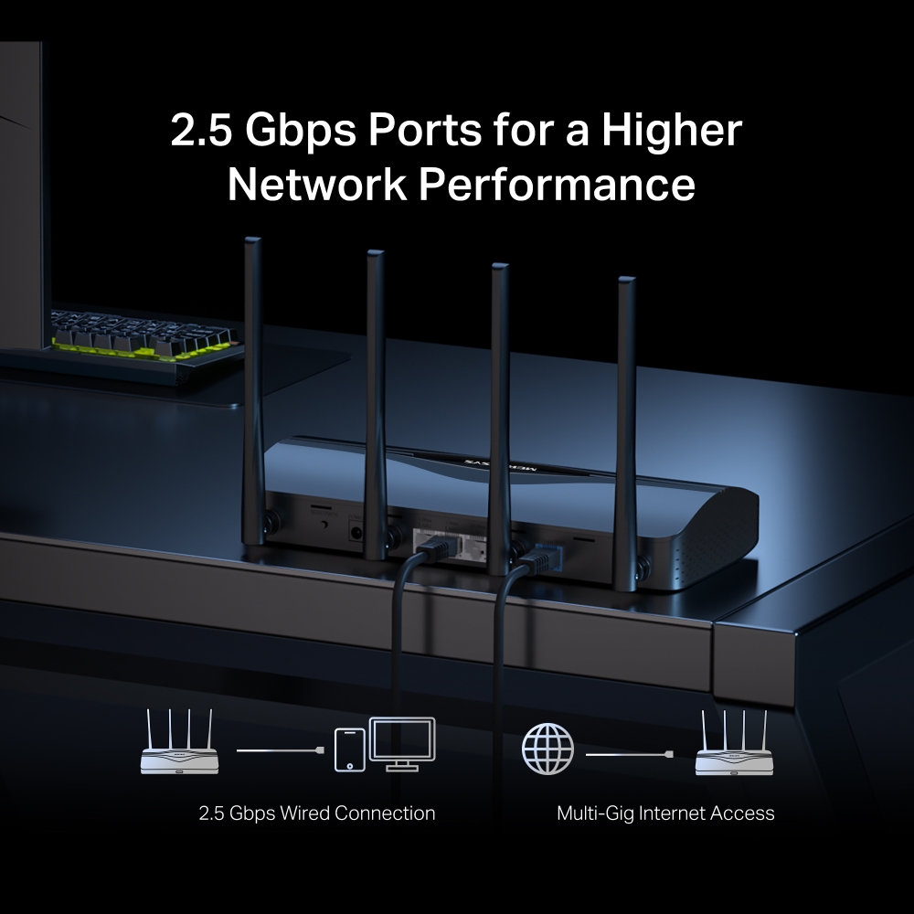 Mercusys 水星 MR27BE BE3600 雙頻 Wi-Fi 7 路由器
