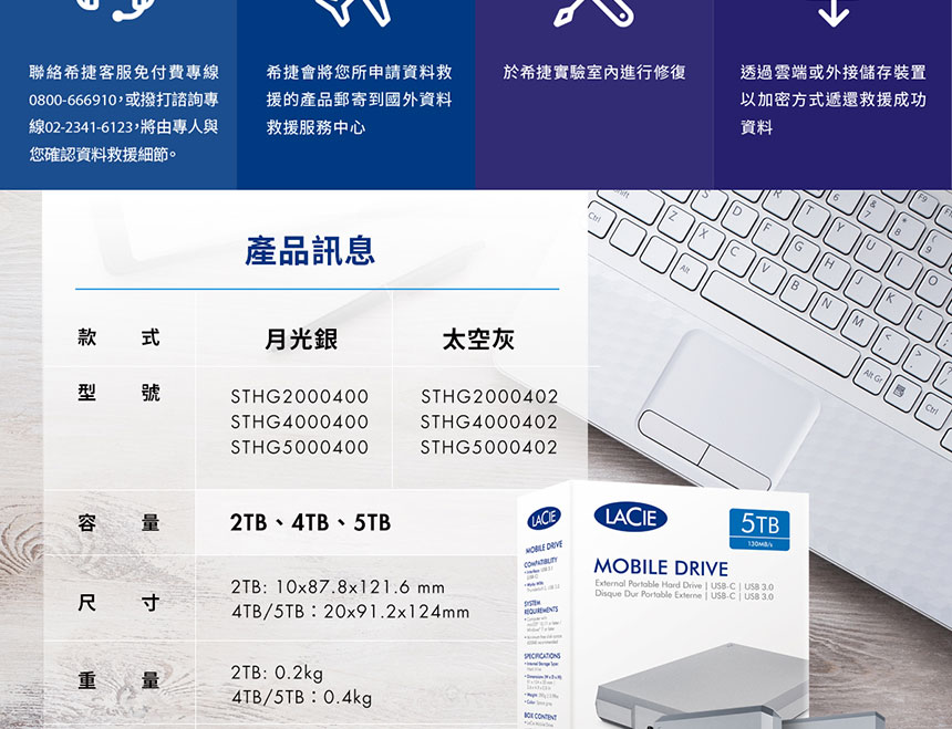 LACIE/5TB/Mobile Drive USB-C/Grey ( STHG5000402 ) 行動硬碟,U52380023,LACIE/5TB/MobileDriveUSB-C/Grey(STHG5000402)行動硬碟,原廠保固,大量採購歡迎洽詢,品質保證