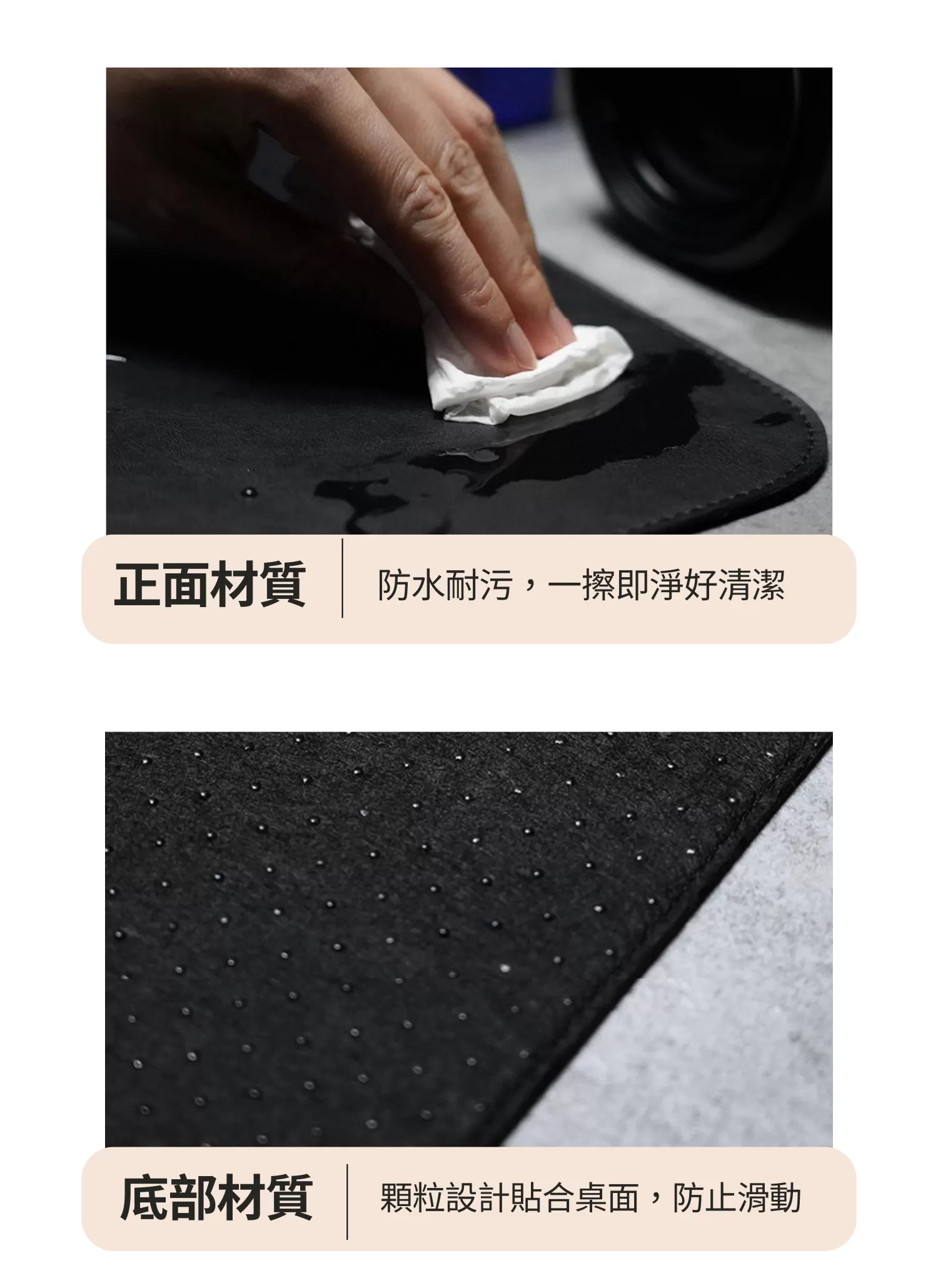 【客製禮贈品】客製化磁吸皮革桌墊及手托墊兩件組
