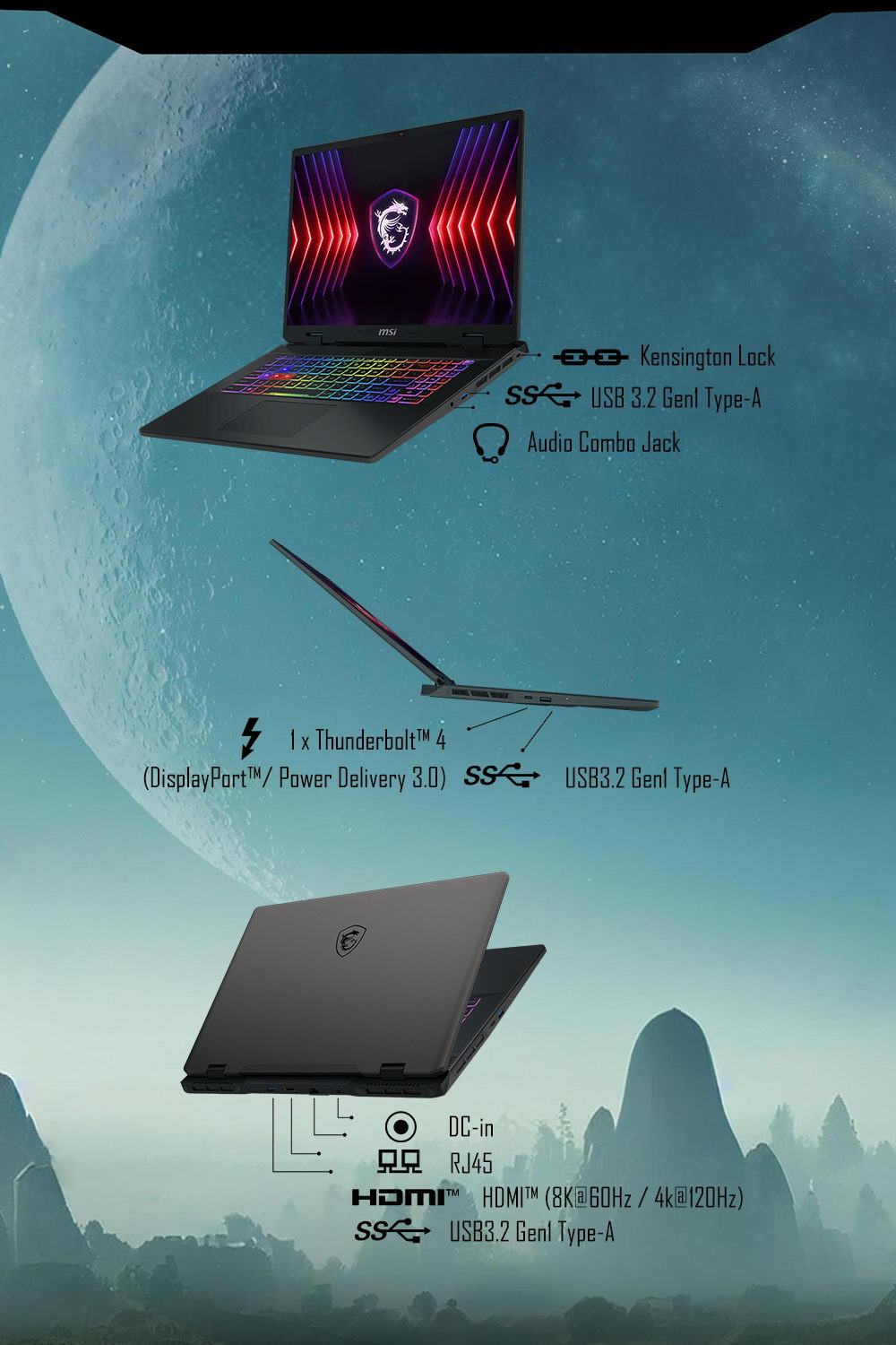 MSI Crosshair 17 HX AI D2XWFKG-GBU7255X 電競筆電