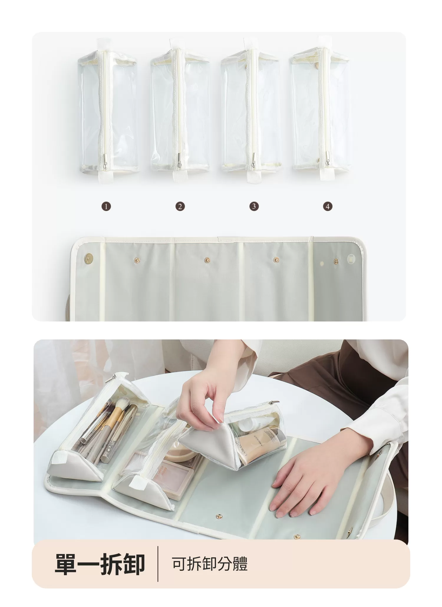 【客製禮贈品】可拆大容量折疊化妝包,實際價格以報價為主,U53130004,【客製禮贈品】可拆大容量折疊化妝包,商品規格,客製禮贈品專區