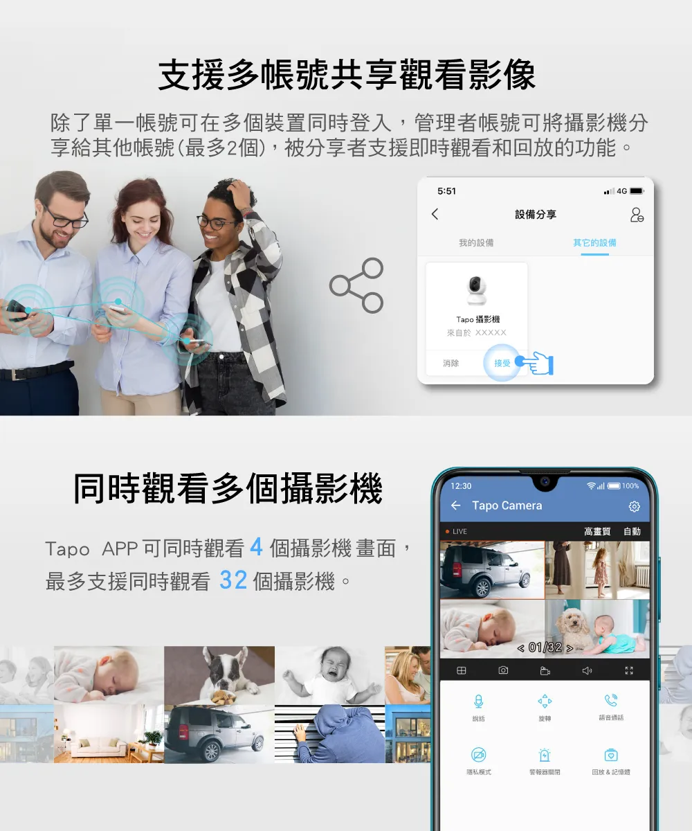 TP-Link Tapo C200 旋轉式家庭安全防護 / Wi-Fi 網路攝影機