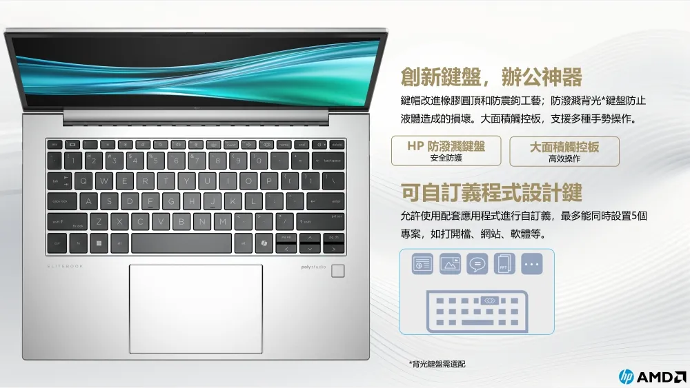HP 惠普 EliteBook 845 G11  14吋 商用AI筆電 銀色 32GB/1TB SSD