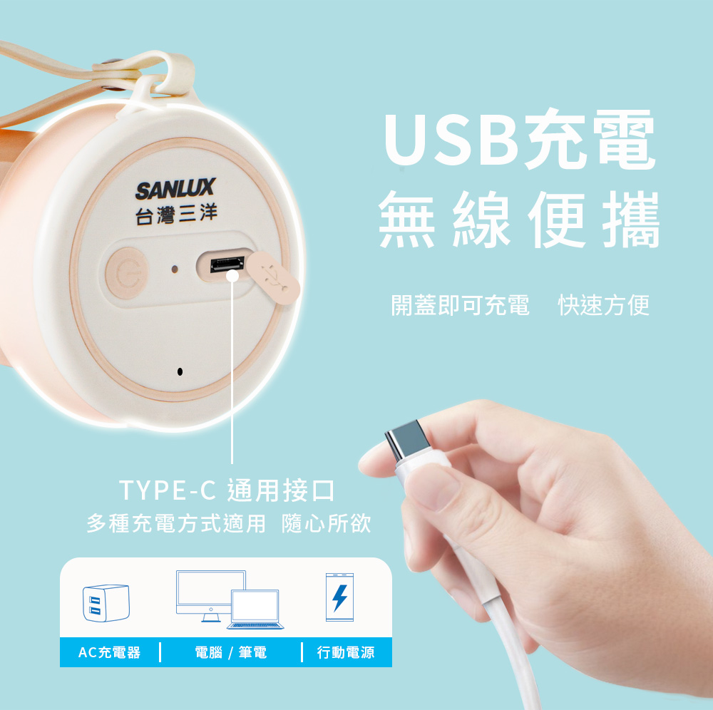 SANLUX 台灣三洋 TYPE C 快充果汁機 DSM-U217Y