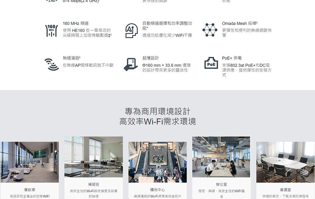 TP-Link EAP653 AX3000 吸頂式 Wi-Fi 6 基地台 / 無線AP