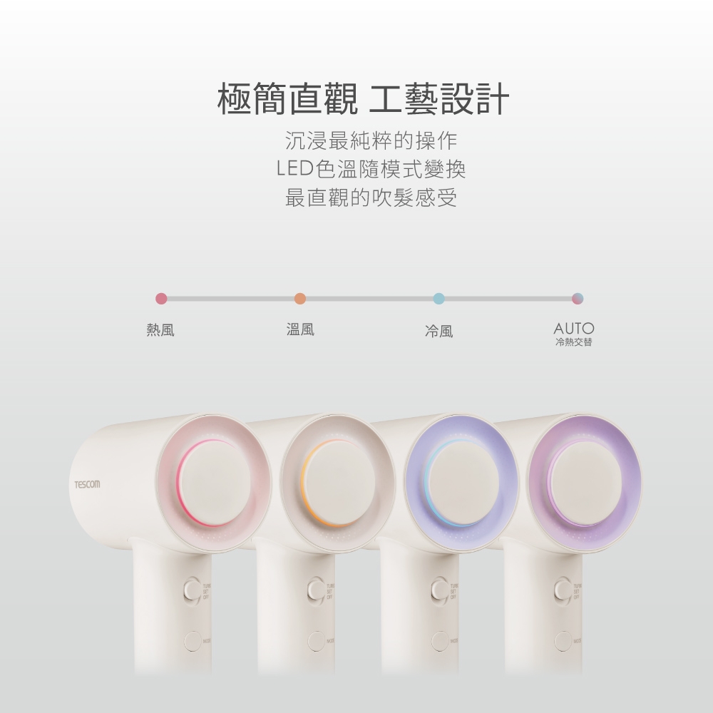 TESCOM 專業負離子吹風機 TD760TW 羽量級BLDC吹風機