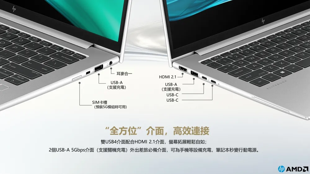 HP 惠普 EliteBook 845 G11  14吋 商用AI筆電 銀色 32GB/1TB SSD