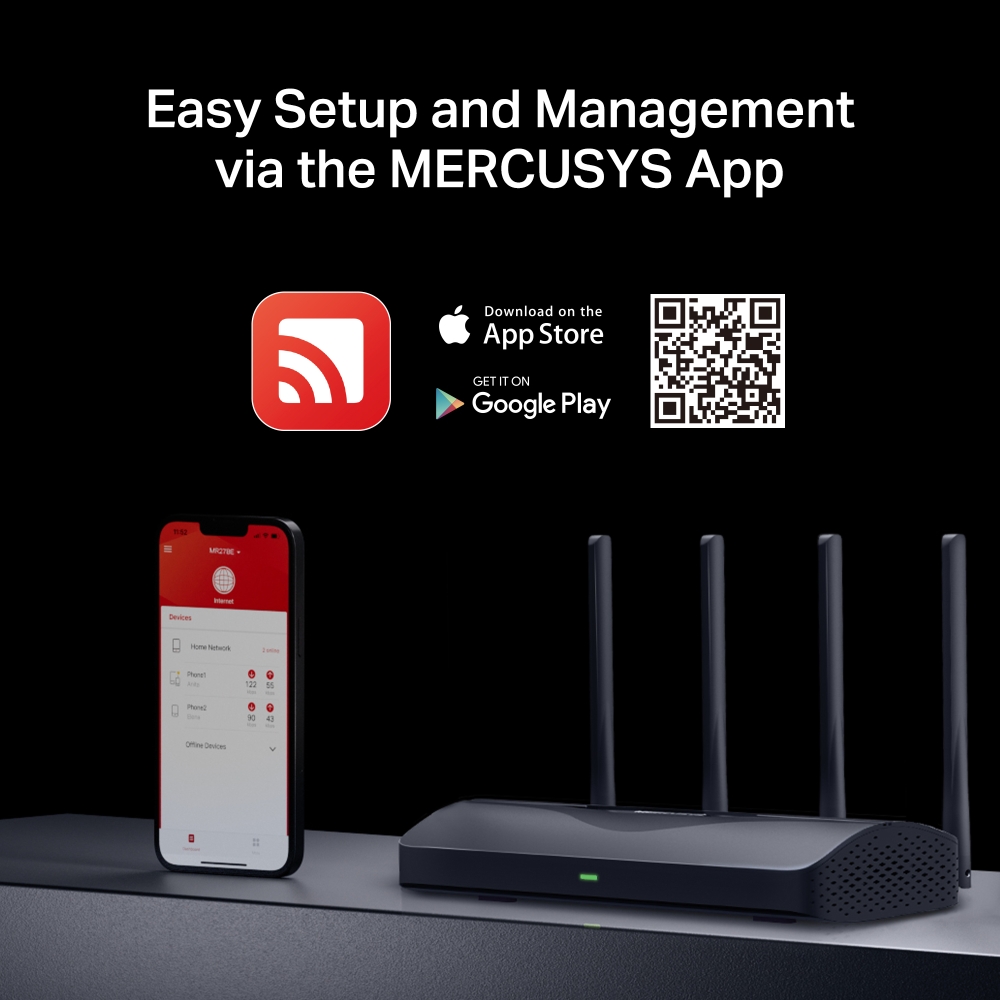 Mercusys 水星 MR27BE BE3600 雙頻 Wi-Fi 7 路由器