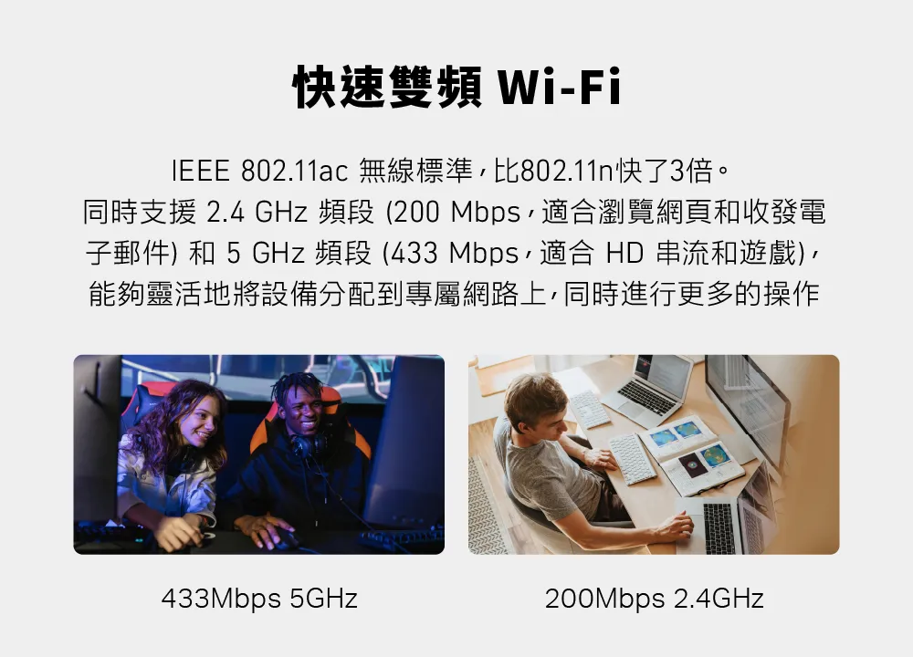 Mercusys 水星 MA20N AC650 無線微型雙頻USB網卡