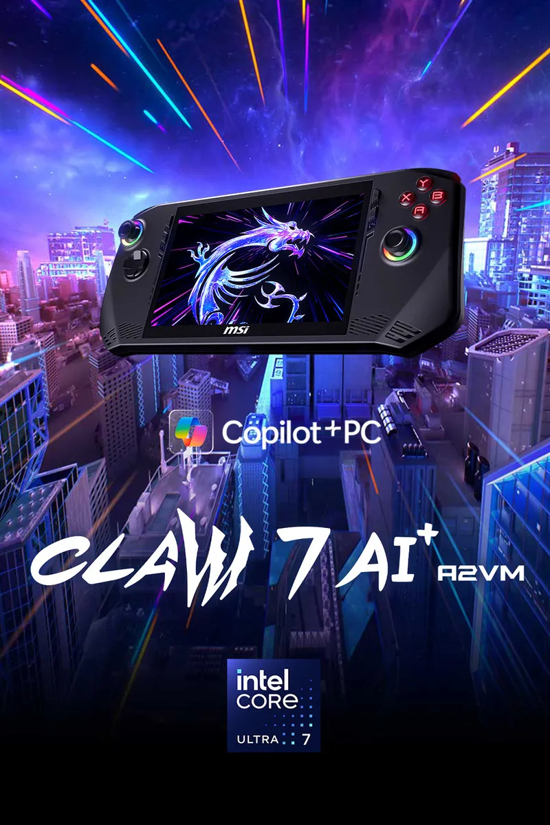 MSI 微星 Claw 7 AI+ A2VM 2025熱銷電競掌機